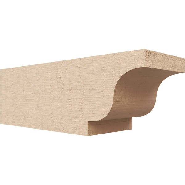Ekena Millwork 4in. W x 4in. H x 12in. L Newport Woodgrain TimberThane Rafter Tail, Primed Tan RFTUR04X04X12NEWRCPR - main